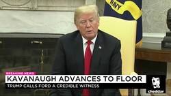 After Senate Vote, Trump Calls Ford a 'Credible Witness' News Clip