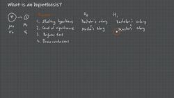 Statistics & Mathematics for Data Science and Data Analytics - What Is a Hypothesis? Instructional Video