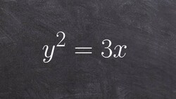 How to determine the focus, directrix and vertex conic sections Instructional Video