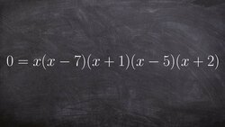 How to Determine the Zeros from an Equation as Factors Instructional Video