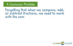 Subtracting Mixed Numbers with Like Denominators Using Equivalent Fractions Instructional Video