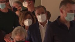 CLEAN : German elections: Armin Laschet casts his vote in hometown of Aachen News Clip