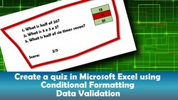 Creating an Interactive Quiz in Microsoft Excel Instructional Video