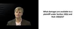 Damages Available per Rule 10b5 Action Instructional Video