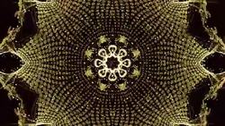 Gold Kaleidoscope Loop Stock Footage
