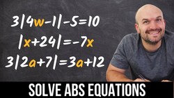 solve absolute value equations Instructional Video