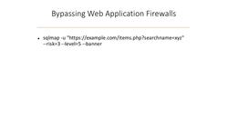 Web Hacker's Toolbox - Tools Used by Successful Hackers - Bypassing Web Application Firewalls Overview Instructional Video