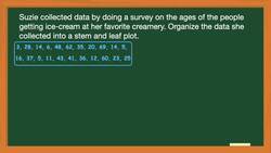Creating Stem-and-Leaf Plots: A Real-World Example Instructional Video