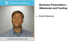 Investor Pitch - Milestones and Funding Instructional Video