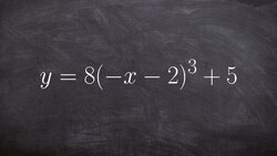 How to Find the Real Zeros by Solving a Cubic Function in Vertex Form Instructional Video
