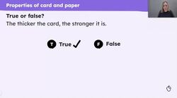 Properties of paper and card Instructional Video