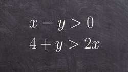 Graphing a system of inequalities to determine the solution Instructional Video