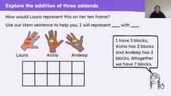 Add three addends Instructional Video