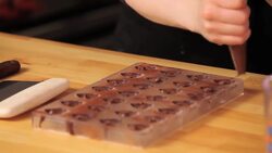 How to Add Filling to a Chocolate Mold Instructional Video