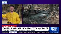Vigorous Southern California wildfires have torched dozens of homes, driven evacuations News Clip