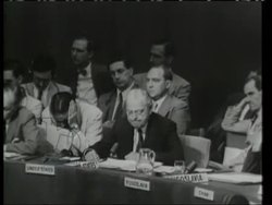 UN Security Council meeting, USA, 1950 Stock Footage