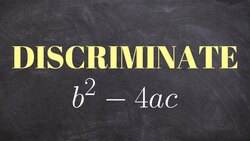 What does the discriminat tell us about our zeros of a equation Instructional Video