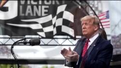 Trump rallies NASCAR crowd as Democrats race for Nevada News Clip