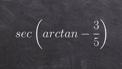 Using triangles to evaluate for compositions of inverse functions Instructional Video