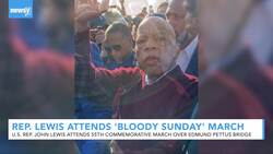 U.S. Rep. John Lewis Participates In 55th 'Bloody Sunday' March News Clip