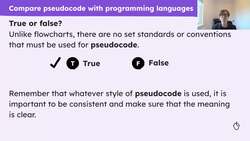 Representing algorithms using pseudocode Instructional Video
