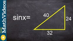 Find the value of sine of my given triangle Instructional Video