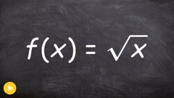 Learn how to write the equation of a radical function given transformations Instructional Video