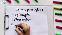 Brush Lettering for Beginners: Tips for Holding Your Brush Pen Instructional Video