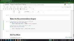 Recommender Systems Complete Course Beginner to Advanced - Project 1: Song Recommendation System Using Content-Based Filtering: Fuzzywuzzy Implementation Instructional Video