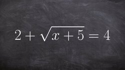 Learn How to Solve Radical Equations and Check Your Answer Instructional Video