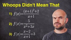 Mistakes Students Make Finding x and y intercepts Whoops didn't mean that Instructional Video