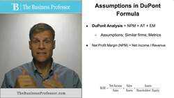 Du Pont Formula - Assumptions Instructional Video