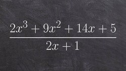 Dividing two polynomials using long division algorithm Instructional Video