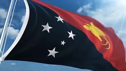 Flag of Papua New Guinea | Loopable Stock Footage