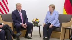 Donald Trump and Angela Merkel at the G20 Summit News Clip
