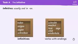Activities at home: build sentences from infinitive verbs, word order Instructional Video