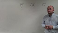 How to take the square root of three different types of numbers, root(4), root(18) Instructional Video