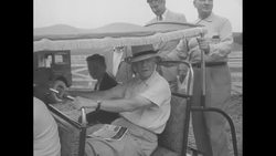Dwight Eisenhower works and relaxes at his home at Gettysburg, PA News Clip