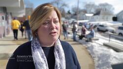 Iowa caucus: Republicans make presence known at Democrat events News Clip