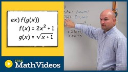 Composing a quadratic function into a square root function Instructional Video