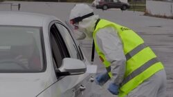 VOICED : Quarantined Czechs cast ballots at drive-in polling stations News Clip