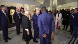 King Charles and Queen Consort make ‘symbolic’ visit to V&A exhibition of African fashion News Clip
