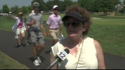 'You sweat just standing still.' Fans battle hot temps during 1st round of PGA Tour Travelers Championship in Cromwell News Clip