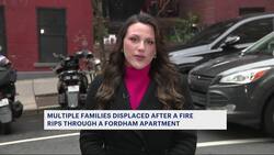 Fire rips through apartment building in Fordham, tenants believe e-bike battery is to blame News Clip