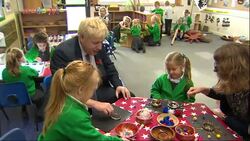 Boris Johnson visits primary school News Clip