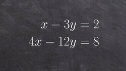 Solving a system of equations by graphing with infinite many solutions Instructional Video