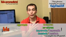 How to say "you caught me off-guard!" in Spanish (Día 89) Instructional Video
