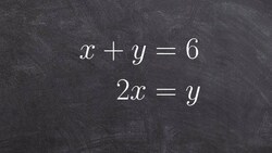Learn how to solve a system of equations using substitution Instructional Video