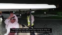 Danish World Cup reporter's live TV broadcast interrupted by security News Clip