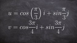 Finding the angle between 2 vectors given vectors as linear combinations with angles Instructional Video